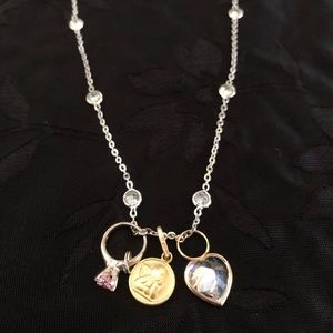 Jewelry - 3pc Charm sterling silver necklace. Jewelry - 3pc Charm sterling silver necklace.